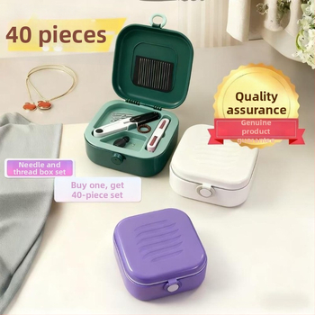 Šijací set – Prenosný vreckový štýl, ABS materiál, krabica 100 kusov, 280 g, Možnosť prispôsobenia