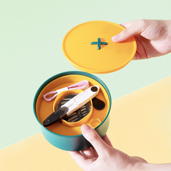 Hordozható varrótáska, műanyag varrókészlet – pastorális és japán stílusú