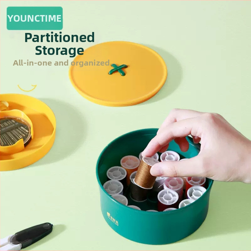 Prenosná šijacia krabička, plastový šijací set – pastoraálny a japonský štýl