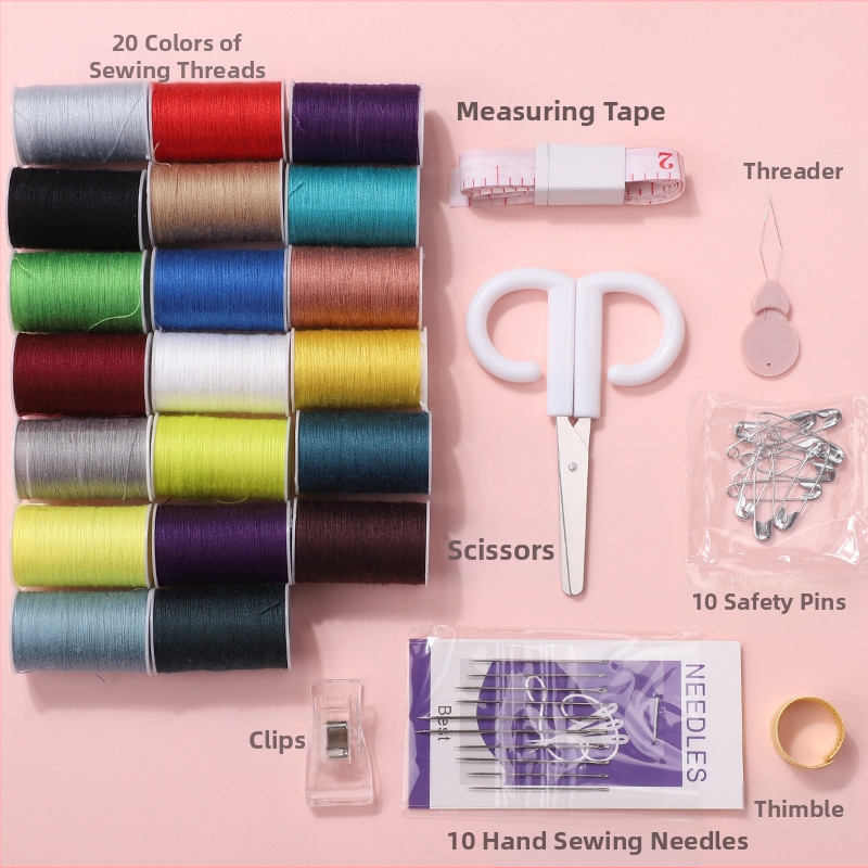 Šijacia škatuľka z plastu, 100 kusov v krabici, 166 g, jednoduchý štýl