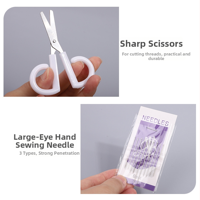 Šijacia škatuľka z plastu, 100 kusov v krabici, 166 g, jednoduchý štýl