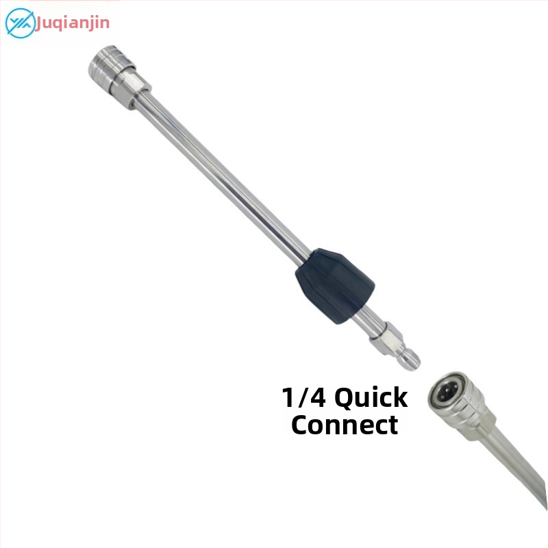 Predĺžovacia tyč pre vysokotlakovú vodnú pištoľ zo nerezovej ocele, 1/4-palcové rýchle pripojenie, 4000 PSI