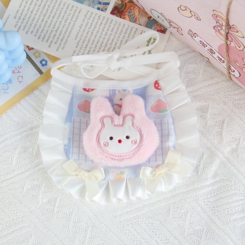 Állatbarát textil nyakbib díszes csipkével, kézzel kötött nyálkendő, univerzális macskáknak és kutyáknak, Jiangsu eredet, laza stílus