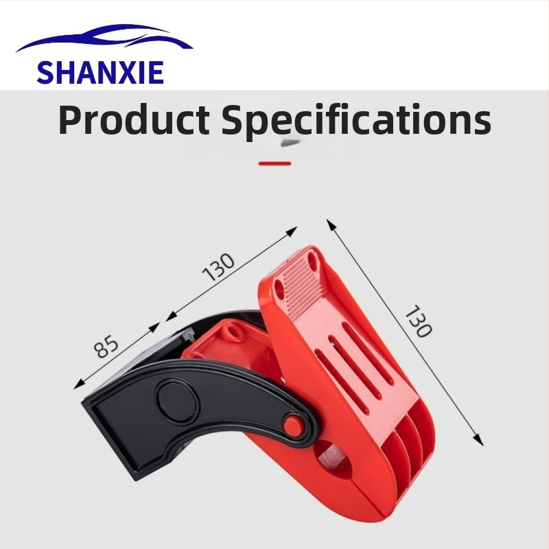 Klip na čistenie autokobercov — nastaviteľný dizajn so žraločím zubom, z technického plastu a nerezovej ocele, hmotnosť 0,92