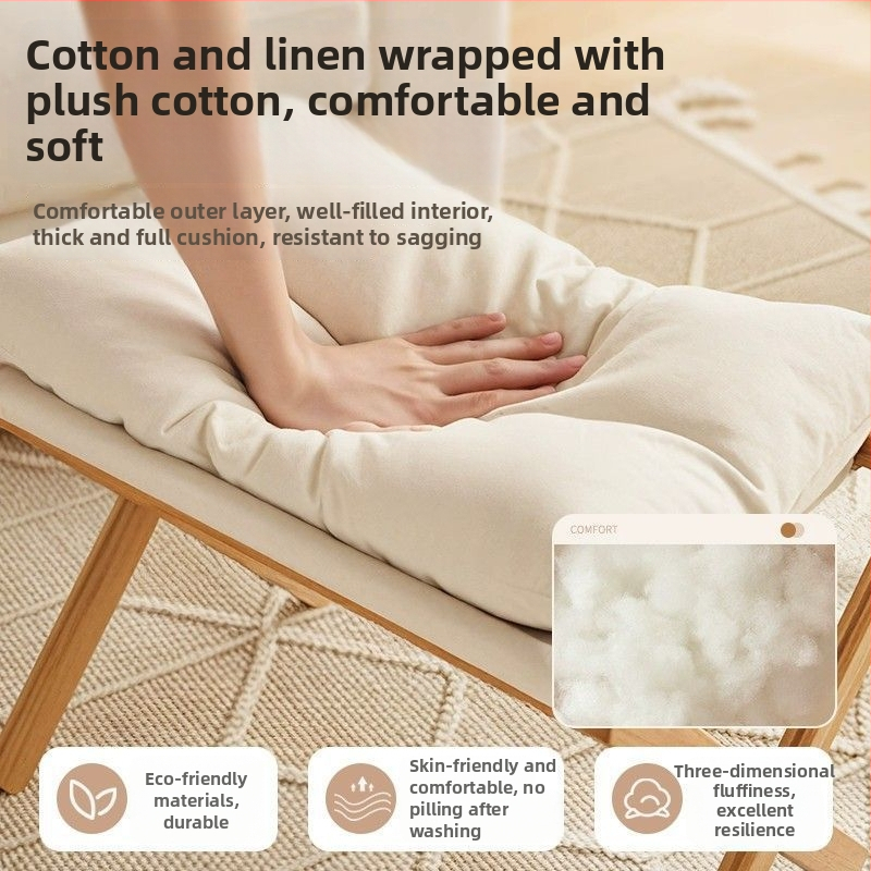 Drevená opierka na nohy v škandinávskom štýle pre pohovku a kanceláriu