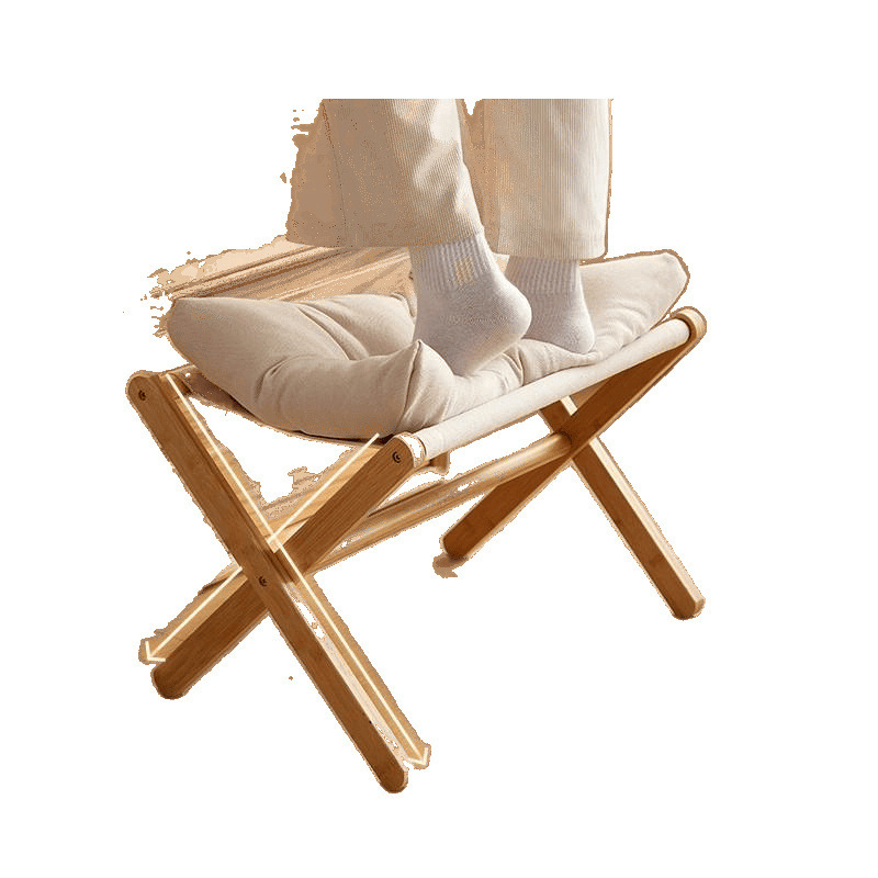 Drveni potporak za stopala u skandinavskom stilu za kauč i ured