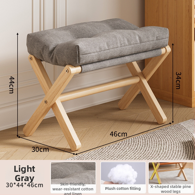 Drevená opierka na nohy v škandinávskom štýle pre pohovku a kanceláriu