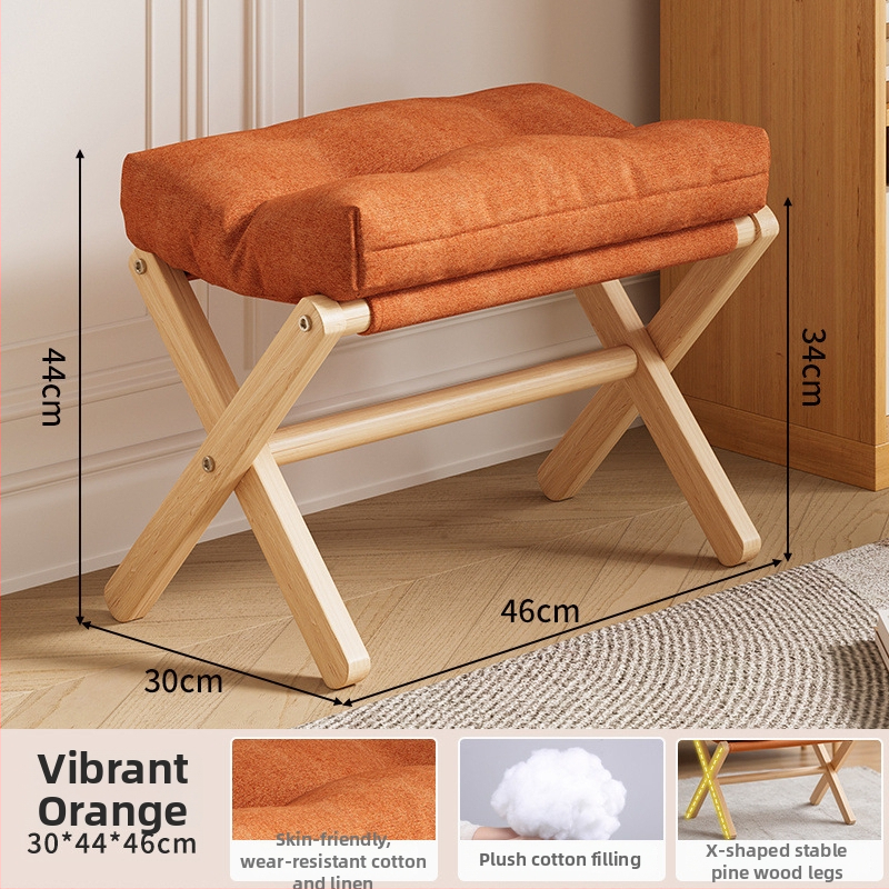 Drevená opierka na nohy v škandinávskom štýle pre pohovku a kanceláriu