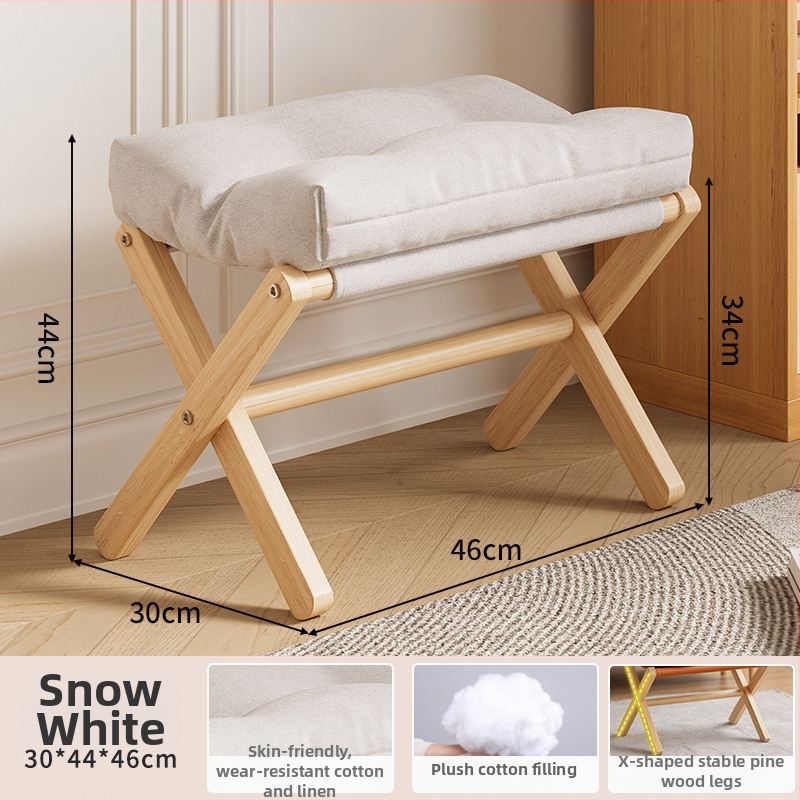 Drevená opierka na nohy v škandinávskom štýle pre pohovku a kanceláriu