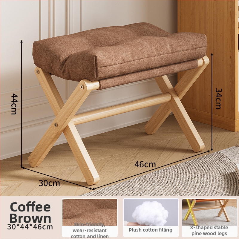 Drevená opierka na nohy v škandinávskom štýle pre pohovku a kanceláriu