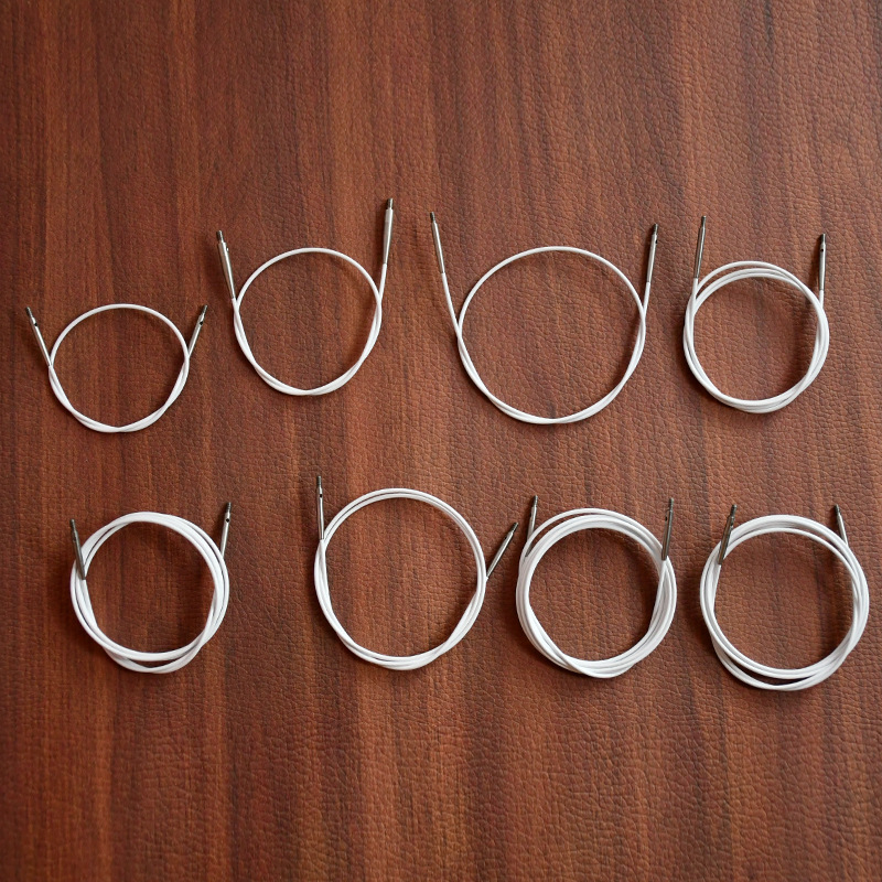 Pribor za kružne igle za pletenje s odvojivim prstenom, 360° rotirajući čelični spoj, univerzalno za aluminijske igle