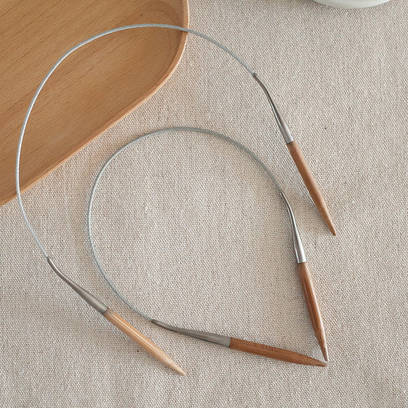 Manzige карбонизирана кръгла плетачна игла – минималистична пръстенова игла за ръчно плетене на чорапи