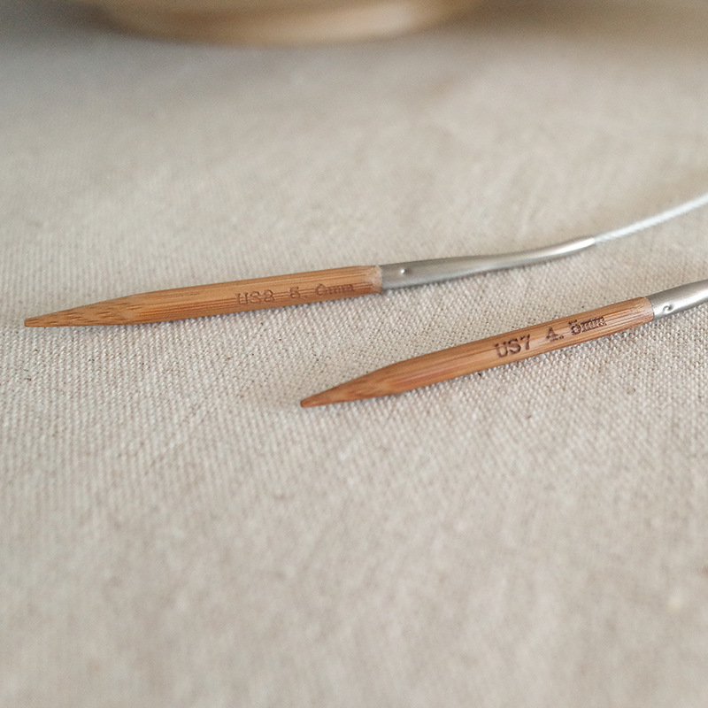 Manzige карбонизирана кръгла плетачна игла – минималистична пръстенова игла за ръчно плетене на чорапи