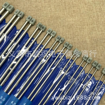 Set od 11 pari igala za pletenje od nehrđajućeg čelika s kapicama i perlama