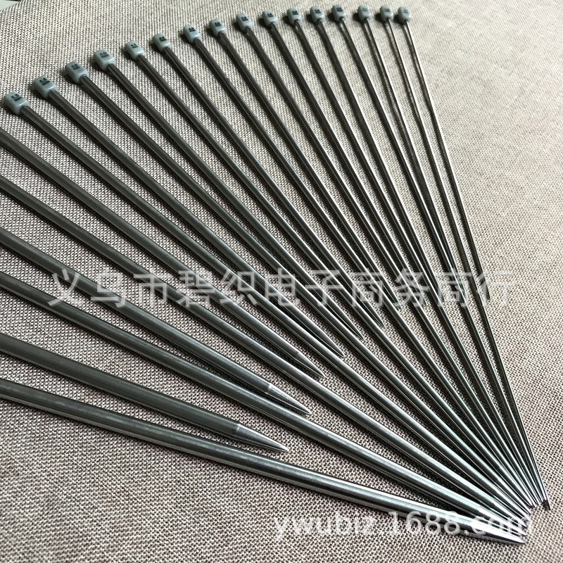 Set od 11 pari igala za pletenje od nehrđajućeg čelika s kapicama i perlama