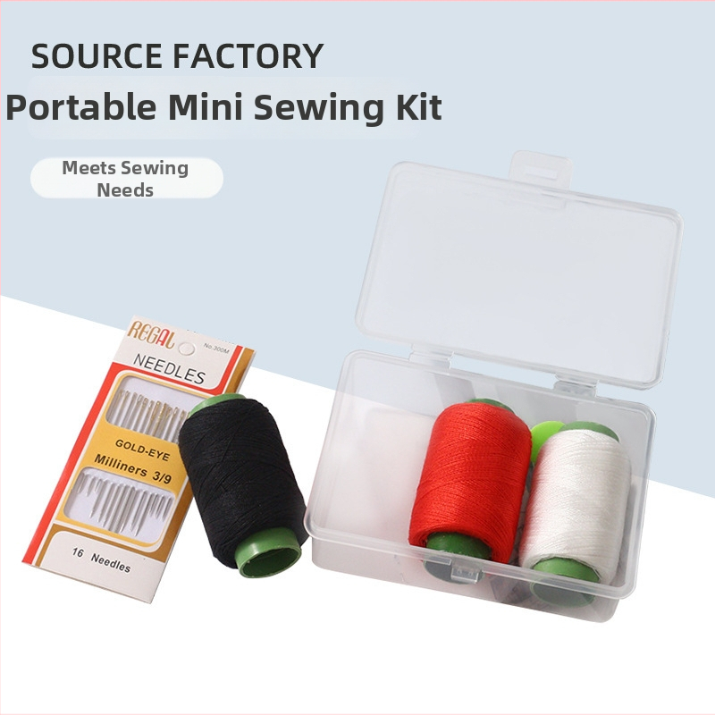 Šijací box, prenosný vreckový štýl; materiál: nerezová oceľ; séria: šijací komplet; štýl: japonský, jednoduchý; hmotnosť: 65 g