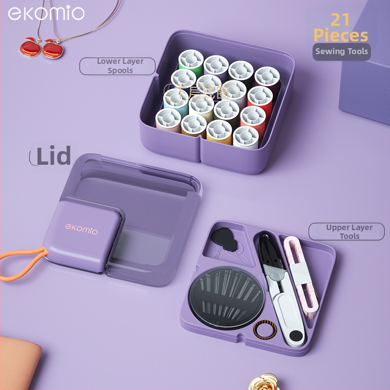 Prenosná šijacia krabička - jednoduchý luxus, plastová konštrukcia, séria Sewing Kit, možnosť zákazkovej úpravy