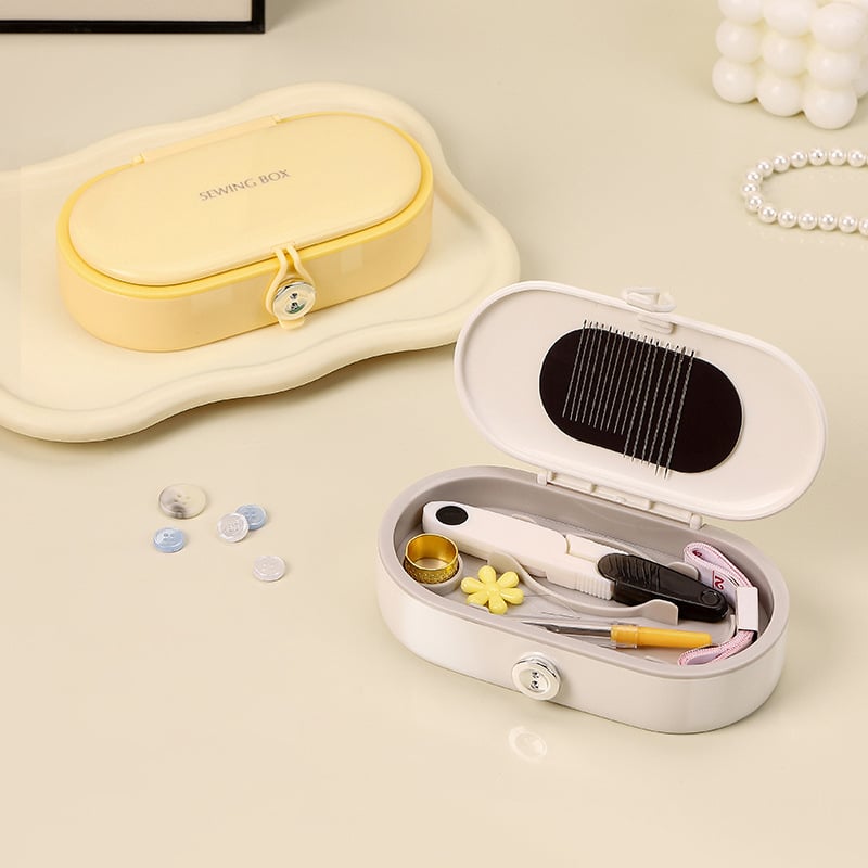 Hordozható zseb-stílusú varrókészlet doboz, műanyag, sorozat: varrókészlet, eredet: Huizhou