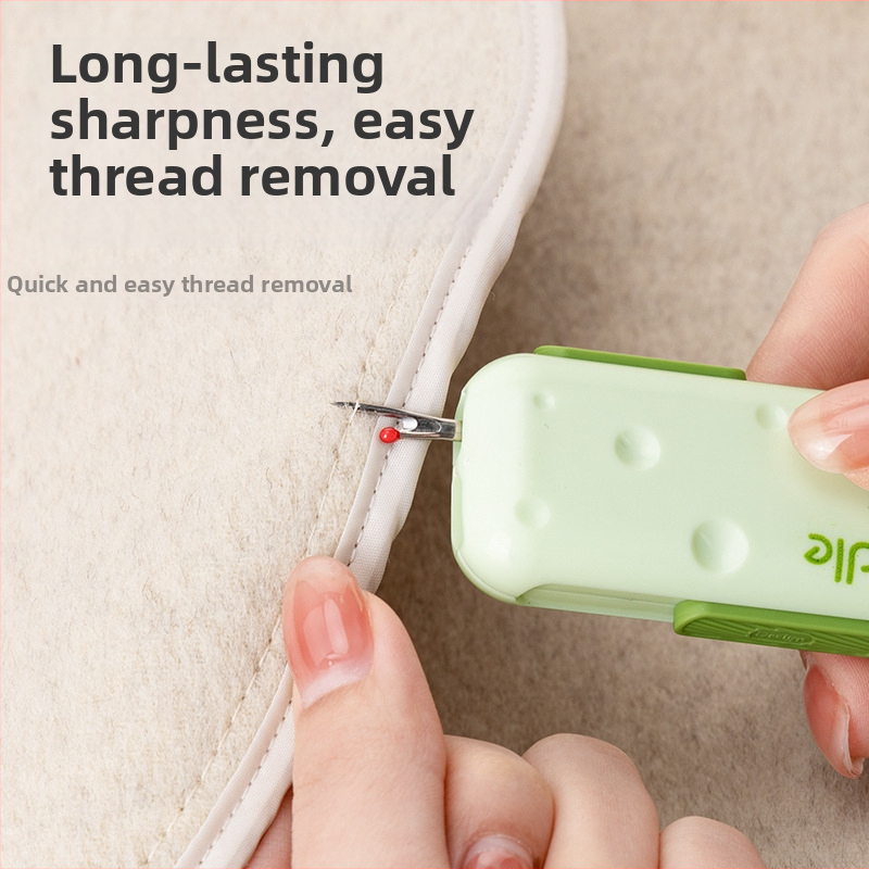 Prenosný viacúčelový nástroj na navliekanie ihiel, s magnetickou krabičkou na ihly, ABS, 300 kusov v balení, minimalistický dizajn