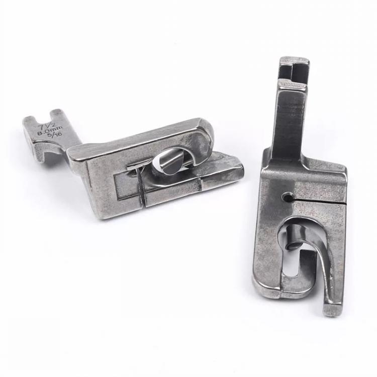 Прес-фут за индустриална шевна машина: подгъване на ръбове, ролно подгъване, подгъв за ръкави — 200 бр, 0.02 кг