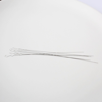 Ултра-фина въртяща игла за нанизване на мъниста – стоманена игла за малки отвори, инструмент за DIY бижута и направа на гривни с перли