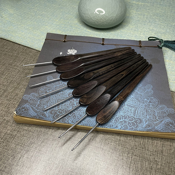 Set kukičarskih alata s drškom od sandal drveta – Fanshi – kineski stil
