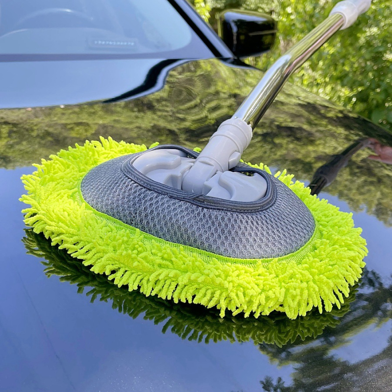 Set četki za pranje automobila s savijenom drškom, mekane Chenille vlakna za pranje, mop za čišćenje automobila – štiti boju