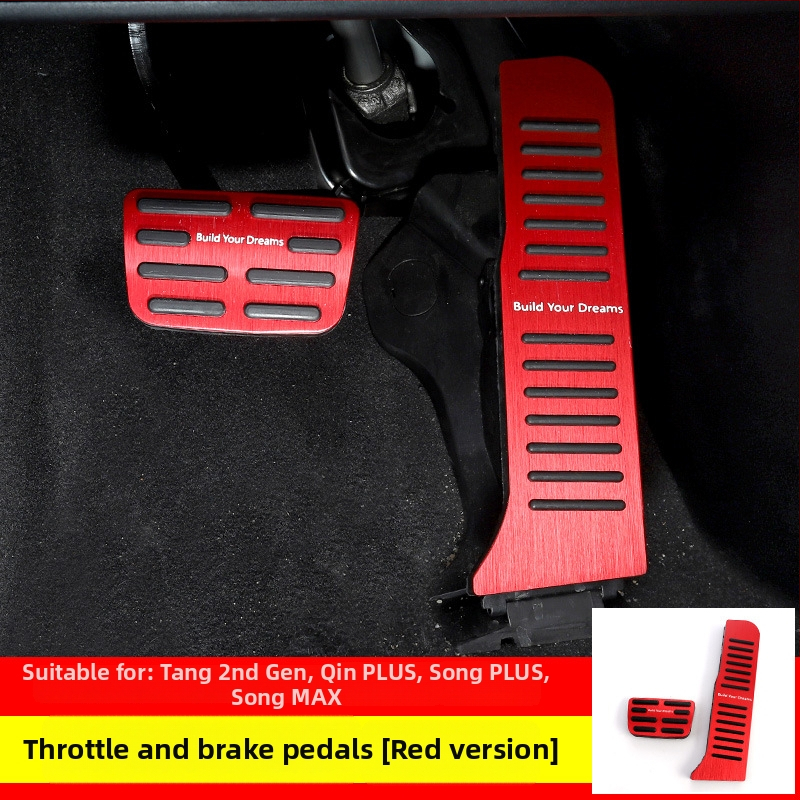 KOOK Pedal accelerare din aliaj de aluminiu – montaj fără găuri, BYD Qin Plus, Song Plus, Han Gen 2 și Tang DM, transmisie manuală 2019–2022