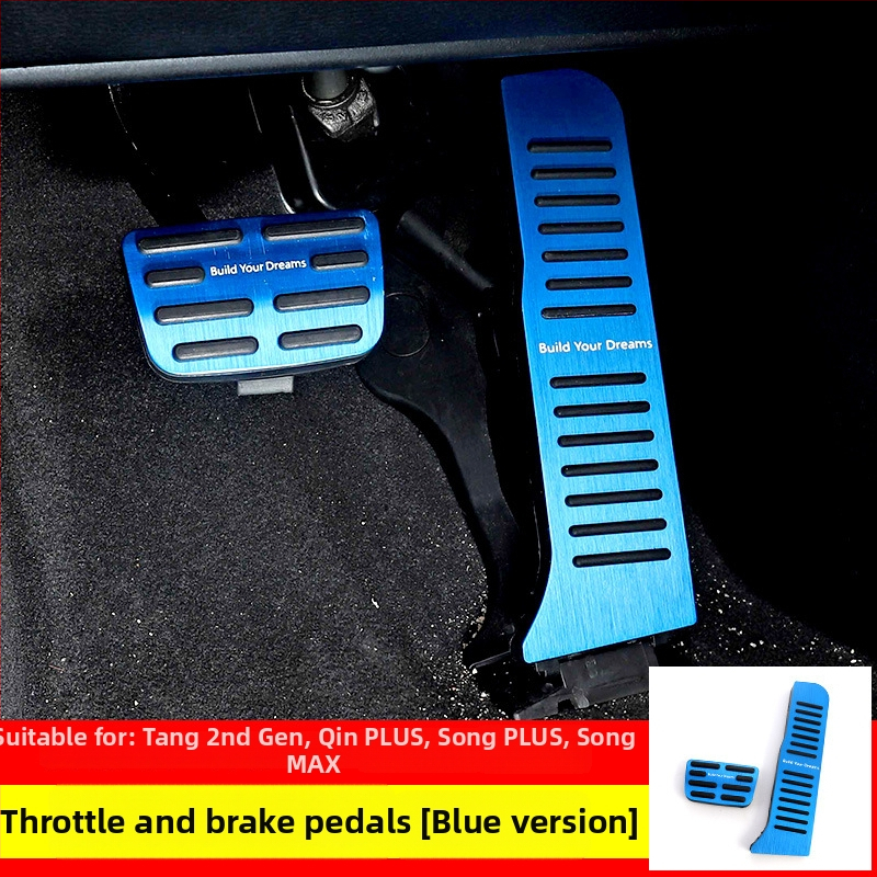 KOOK Pedal accelerare din aliaj de aluminiu – montaj fără găuri, BYD Qin Plus, Song Plus, Han Gen 2 și Tang DM, transmisie manuală 2019–2022