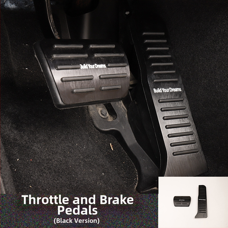 KOOK Pedal accelerare din aliaj de aluminiu – montaj fără găuri, BYD Qin Plus, Song Plus, Han Gen 2 și Tang DM, transmisie manuală 2019–2022