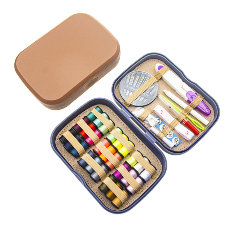 Cutie portabilă de cusut – set DIY de 40 piese, unelte de cusut