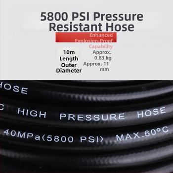 Vysokotlakový hadic pre Kärcher K1/K3 — vnútorný priemer 6 mm, teflón, 0,8 kg, Caigong