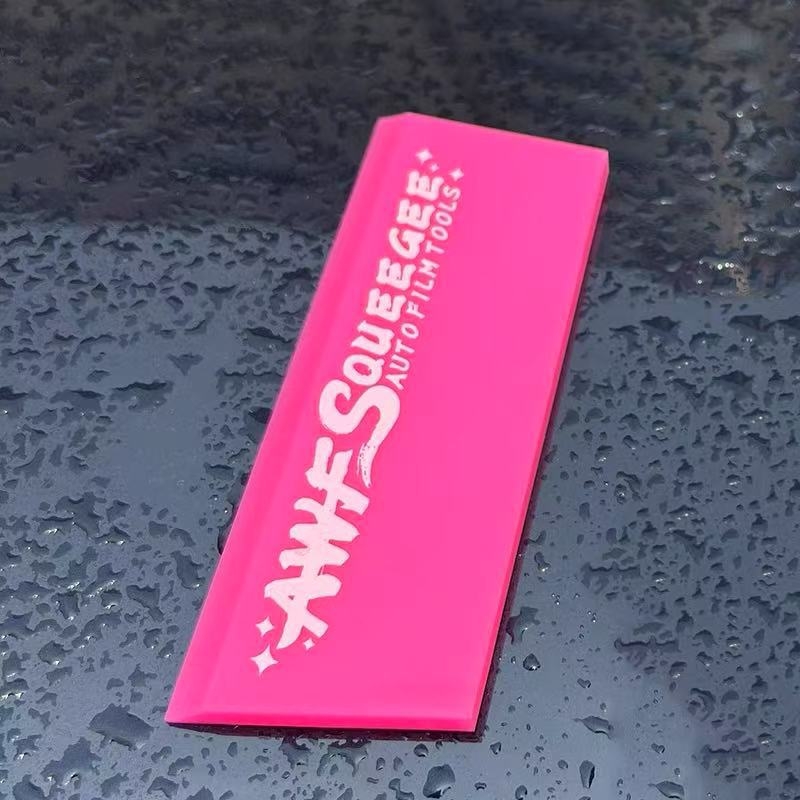 Scraper din silicon pentru mașină, curățare geamuri și aplicare folie, material: adeziv moale, personalizare disponibilă