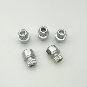 Sleeve antifurt pentru BMW Seria 1/3/5/7 și X1/X3/X5/X6 – oțel, cromat, cap de unealtă demontare dințat