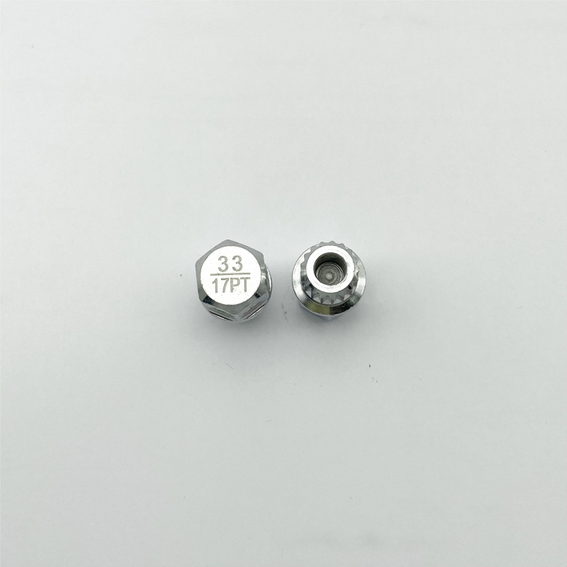 Sleeve antifurt pentru BMW Seria 1/3/5/7 și X1/X3/X5/X6 – oțel, cromat, cap de unealtă demontare dințat