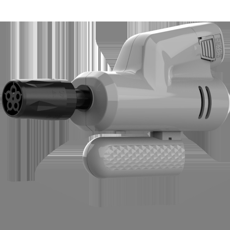 Pistol de spălat auto cu baterie litiu, pliabil, fără fir, 16.8V, 2 bar presiune maximă, debit 4 L/min, duză reglabilă cu cinci funcții