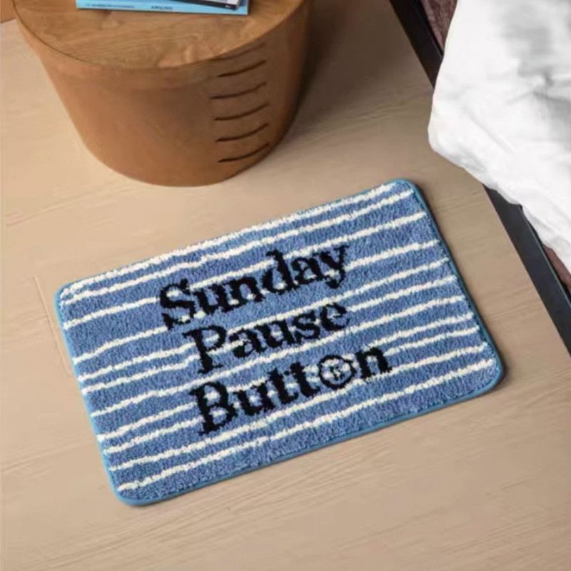 Covor de podea cu design retro de desene animate, textură imitatie de cașmir, pătrat, poliester, imprimare, spălare manuală, personalizare disponibilă, potrivit pentru living, dormitor și baie