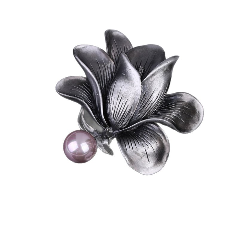 Καρφίτσα από κράμα, γυναικείο vintage στιλ, ανθώδες σχήμα, ηλεκτροπλατίωση