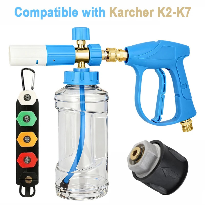 Set pjenaste mlaznice za pranje automobila s bakrenom mlaznicom, tlak 4350 psi, masa 0,85 kg, 1/4-inch brzi spoj