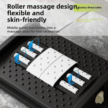 Kancelárska opierka na nohy – plast, moderný minimalistický štýl, masážna funkcia, pre dospelých