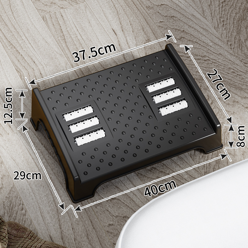 Uredska potpora za stopala – plast, moderni minimalistički stil, masažna funkcija, za odrasle