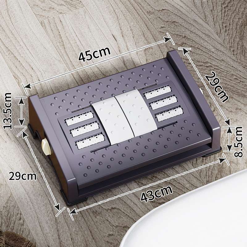 Uredska potpora za stopala – plast, moderni minimalistički stil, masažna funkcija, za odrasle