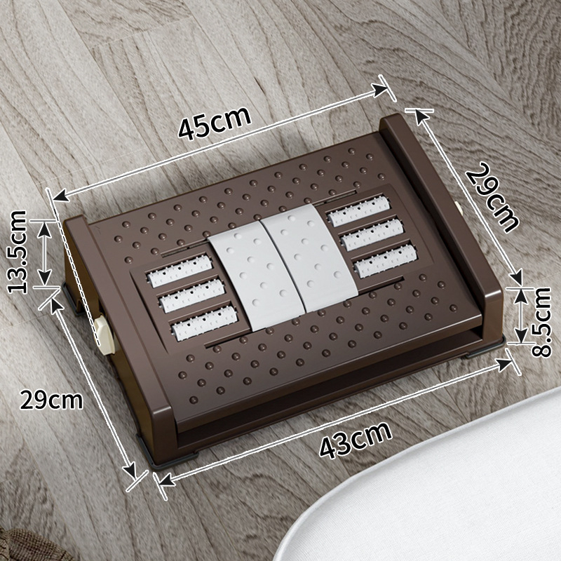 Uredska potpora za stopala – plast, moderni minimalistički stil, masažna funkcija, za odrasle