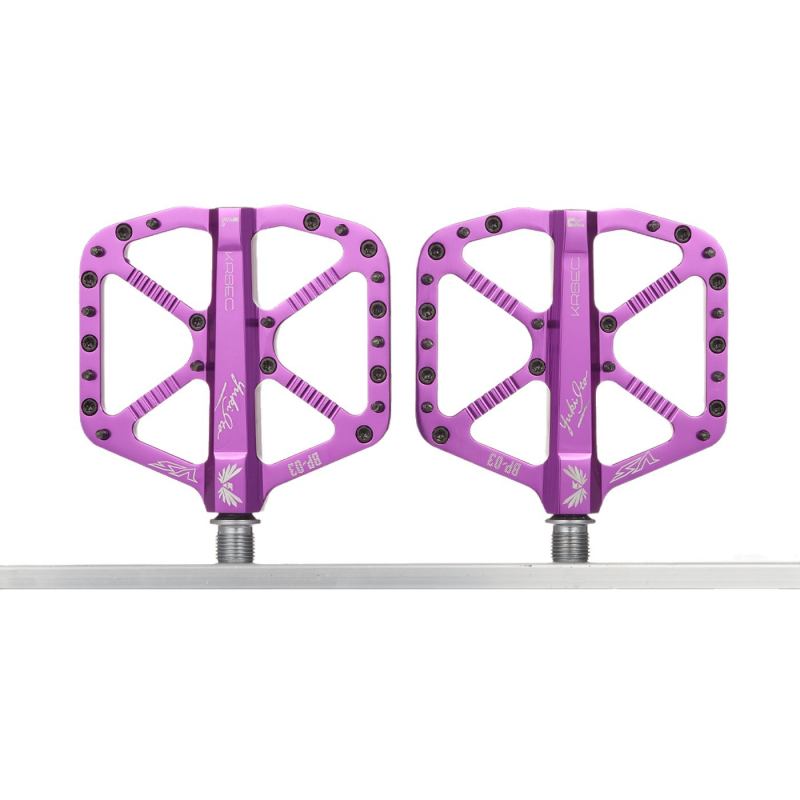 Krsec BP-03 Pedale za planinski bicikl od aluminijske legure – tri ležaja, protuklizne, kompatibilne s planinskim, cestnim i terenskim biciklima