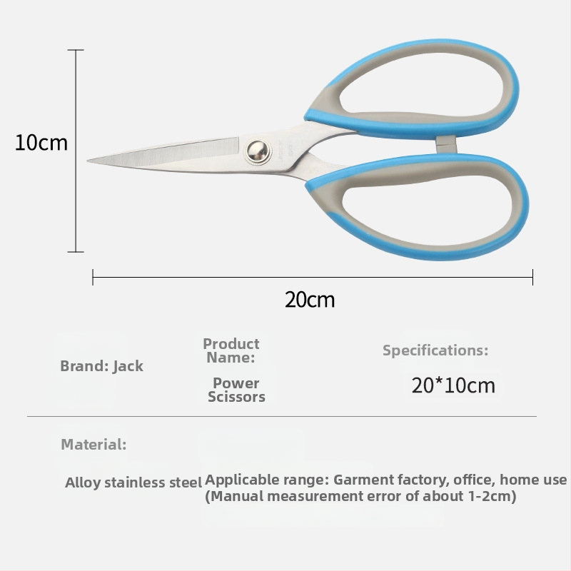 Nerezové šijacie nožnice so špičatým koncom – pre šitie a domáce použitie, značka Jack, model Strong Shear