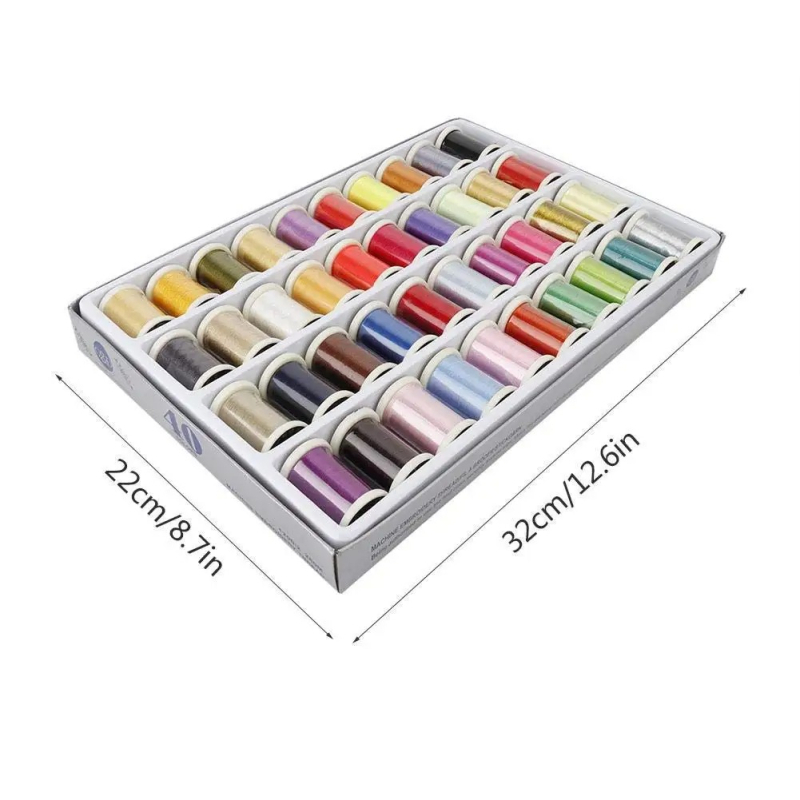 Set šivaćih niti u kutiji, ukupna masa 606 g, moderan kućni stil, elegantan