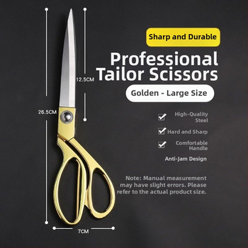 Youzhixuan pozlátené krajčírske nožnice — profesionálne šitie a rezanie kože