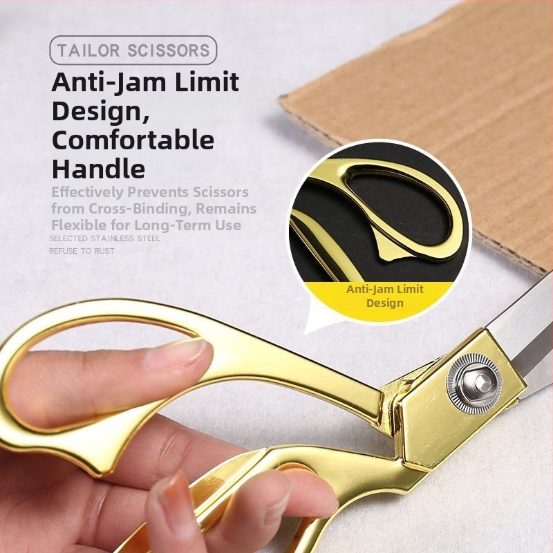 Youzhixuan pozlátené krajčírske nožnice — profesionálne šitie a rezanie kože