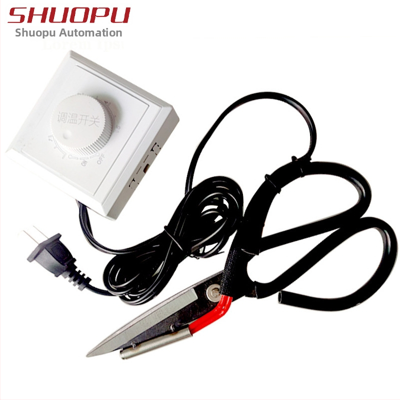 Elektrické zahrievacie nožnice s nastaviteľnou teplotou na strihanie látok, hrúbka 5