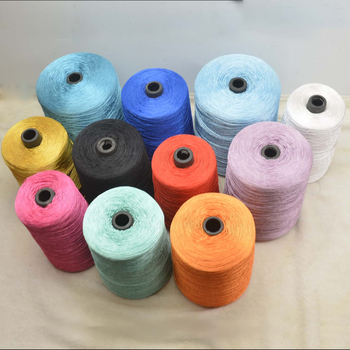 Νήμα φουντών, 3-πλέξης πολυεστερικό νήμα ice silk για οικιακά υφάσματα